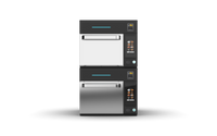 Prática Fit ST Silver Double-Stacked Countertop High-Speed Oven