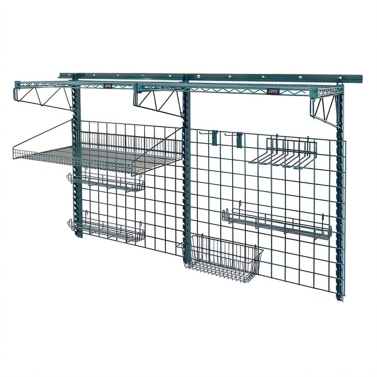Product image #1 for Quantum Store Grid Medium-Duty Wall-Mounted Shelving Starter Kit