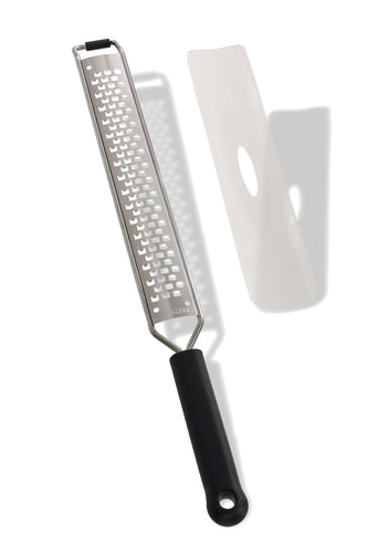 Product image #1 for Crestware 14-7/8 Inch Medium Handheld Grater with Stainless Steel Blade and Black Plastic Handle