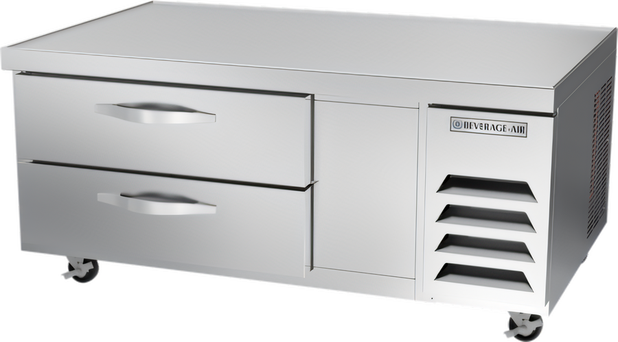 Product image #1 for Beverage-Air One-Section 52-Inch Worktop Cook Stand Freezer with 2 Drawers