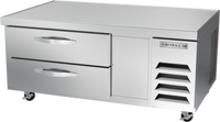 Beverage-Air One-Section 52-Inch Worktop Cook Stand Freezer with 2 Drawers