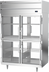 Thumbnail image #1 for Beverage-Air P Series Pass-Thru Two-Section Pizza Holding Cabinet with 8 Half-Height Glass Doors