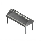 Thumbnail image #1 for John Boos DTSS-3048-S Double-Sided Solid Stainless Steel Sorting Shelf for Soiled Dish Tables, 48 x 30-1/2 x 32 Inch