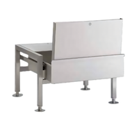 Vulcan VSKT30 29.5-Inch Wide Stainless Steel Kettle Equipment Stand with Drain Basin and Splash Shield