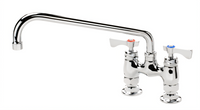 Royal Series Low-Lead 4-Inch Center Raised Deck Mount Faucet with 12-Inch Swing Spout