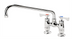 Thumbnail image #1 for Royal Series Low-Lead 4-Inch Center Raised Deck Mount Faucet with 12-Inch Swing Spout