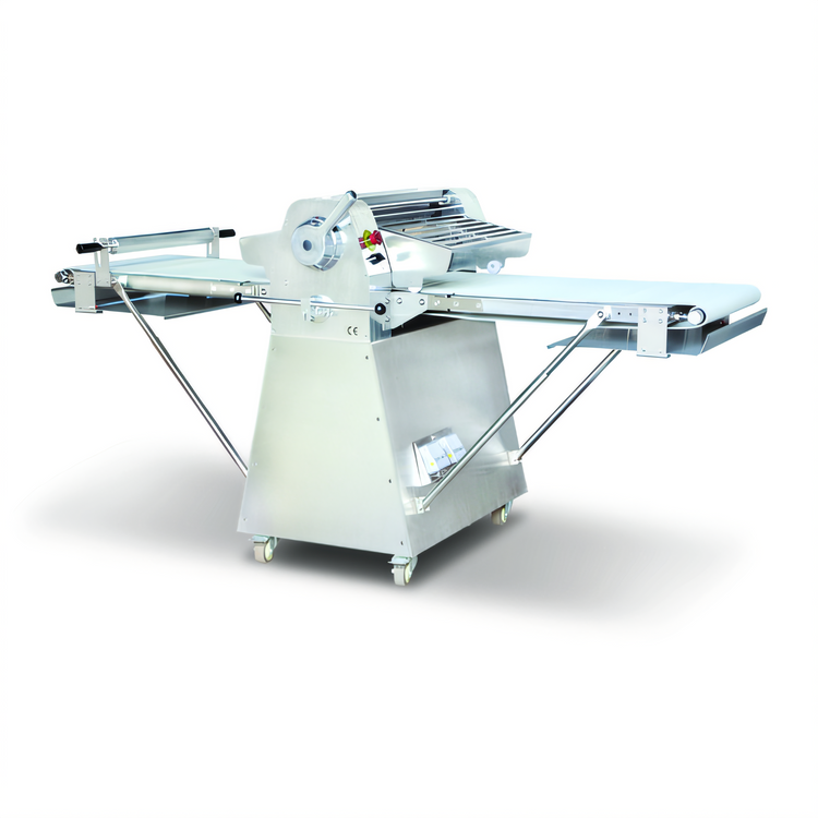 Product image #1 for Omcan Stainless Steel Floor Model Reversible Dough Sheeter, 20.5-Inch Rollers, 220V
