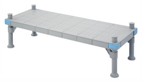 Quantum Millenia Solid Top Polymer Platform Rack, 48 W x 18 D x 14 H, Gray