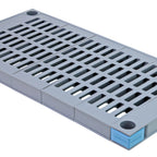 Thumbnail image #1 for Quantum Millenia QP2142VS Polymer Vented Shelf, 42"W x 21"D, Gray, 1000 lb Capacity, Removable Open Grid Mat