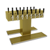 Thumbnail image #1 for Glastender Double-Sided 16-Faucet Countertop Glycol-Cooled Draft Dispensing Tower, Polished Brass Finish