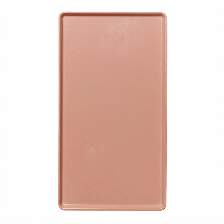 Product image #2 for Cambro 15 x 20-3/16-Inch Rectangular Dietary Tray for Patient Feeding, Blush Fiberglass