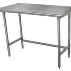 Thumbnail image #1 for Advance Tabco TFMG-303 36 x 30 in 16-Gauge 304 Stainless Steel Work Table with 1-1/2 in Rear Up-Turn, Galvanized Open Base