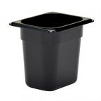 Thumbnail image #2 for Cambro H-Pan™ 86HP110 High-Heat Plastic Hot Food Pan, 1/8 Size, 6" Deep, Black Case of 6