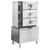 Thumbnail image #1 for Crown SC-3 Three Compartment Steam Coil Pressure Steamer with Cabinet Base