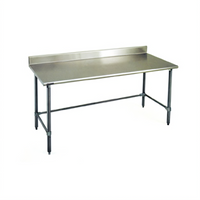 Eagle Group BlendPort Deluxe Series Stainless Steel Work Table with 4-1/2-Inch Backsplash, Open Base and Undershelf, 96 x 30 Inches