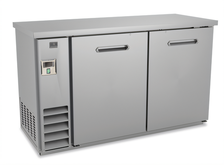 Product image #1 for Kelvinator Commercial 61-Inch 2-Solid-Door Back Bar Cooler, 16.6 Cu. Ft., Stainless Steel