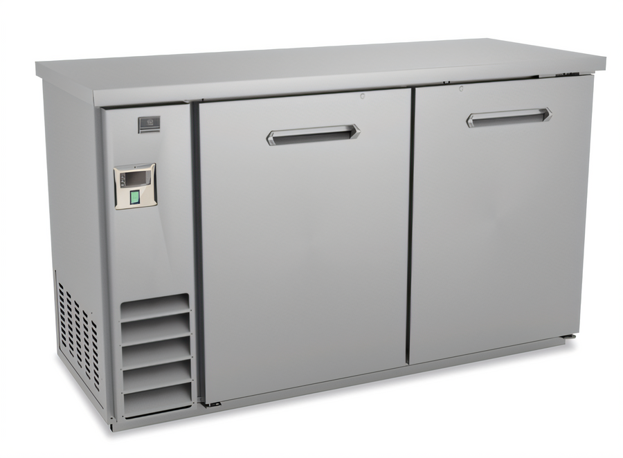 Product image #1 for Kelvinator Commercial 61-Inch 2-Solid-Door Back Bar Cooler, 16.6 Cu. Ft., Stainless Steel