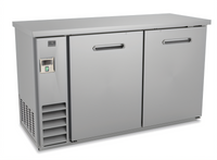 Kelvinator Commercial 61-Inch 2-Solid-Door Back Bar Cooler, 16.6 Cu. Ft., Stainless Steel