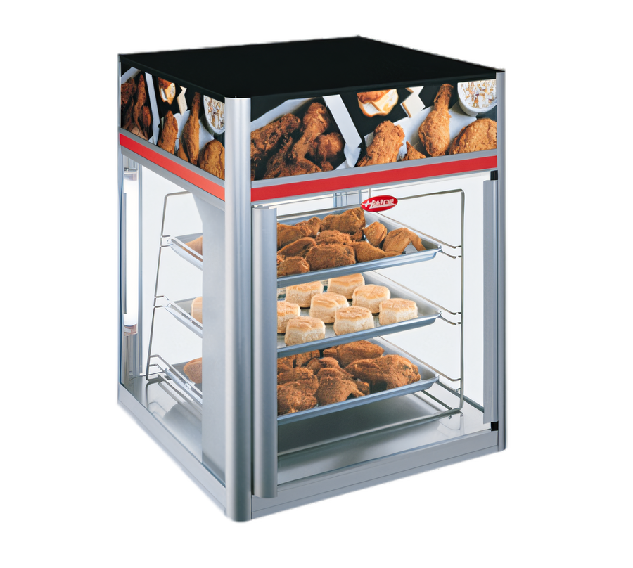 Product image #1 for Hatco Flav-R-Savor® Countertop Hot Food Holding and Display Cabinet, 1 Door, 3-Tier Pan Rack Without Motor, 120V