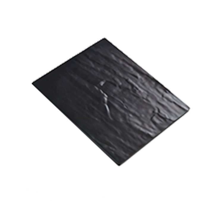Product image #1 for Endurance Rectangular Break-Resistant Melamine Faux Slate Platter, 10 x 8-1/4 Inches