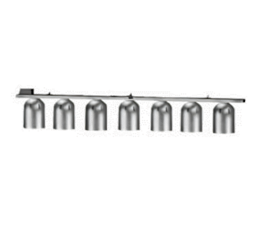 Product image #1 for Nemco 7-Bulb Chain-Hung Infrared Heat Lamp with Single-Row Suspension Bar