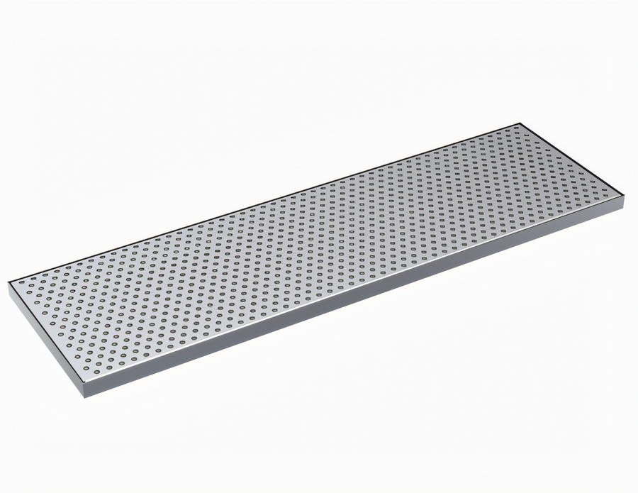 Product image #1 for Krowne 27-Inch x 8-Inch Brushed Stainless Steel Drip Tray