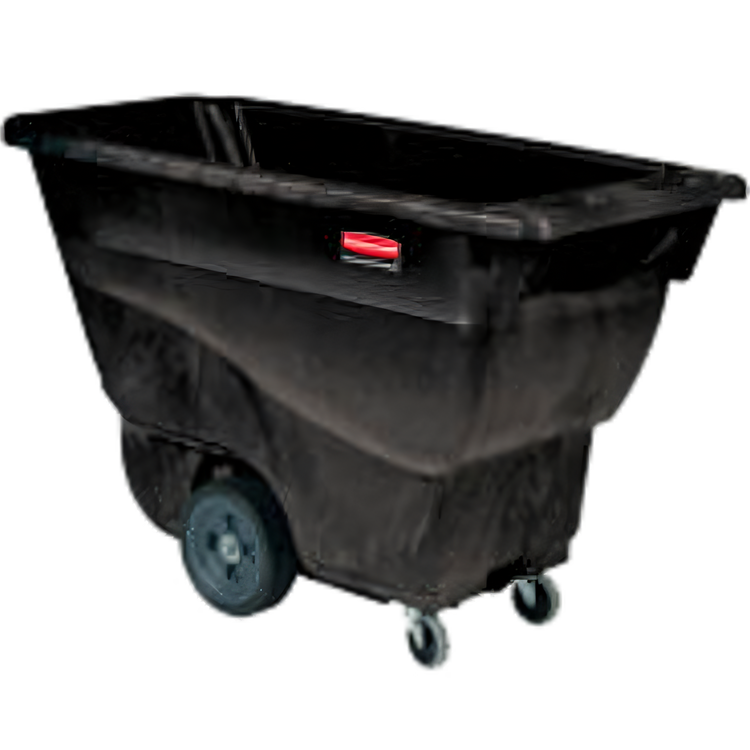 Product image #1 for Rubbermaid Commercial Structural Foam Tilt Truck Trash Cart, 1/2 Cubic Yard, 450 lb. Capacity, Black