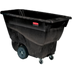 Thumbnail image #1 for Rubbermaid Commercial Structural Foam Tilt Truck Trash Cart, 1/2 Cubic Yard, 450 lb. Capacity, Black