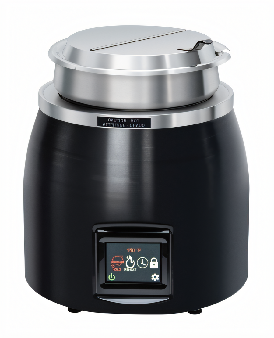 Product image #1 for Hatco Quick Ship Countertop Dry Soup Warmer, 7 Quart, Bold Black, 120V