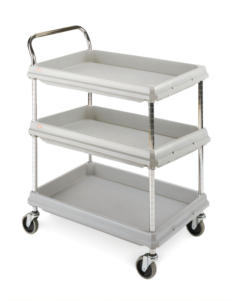 Product image #1 for Metro Deep Ledge 3-Tier Polymer Utility Bus Cart with Open Base