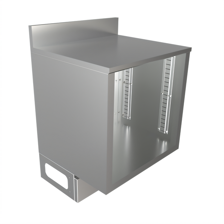 Product image #1 for BK Resources Call Series 24 Inch x 21 Inch Flat Top Stainless Steel Underbar Cabinet Base