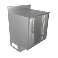 BK Resources Call Series 24 Inch x 21 Inch Flat Top Stainless Steel Underbar Cabinet Base