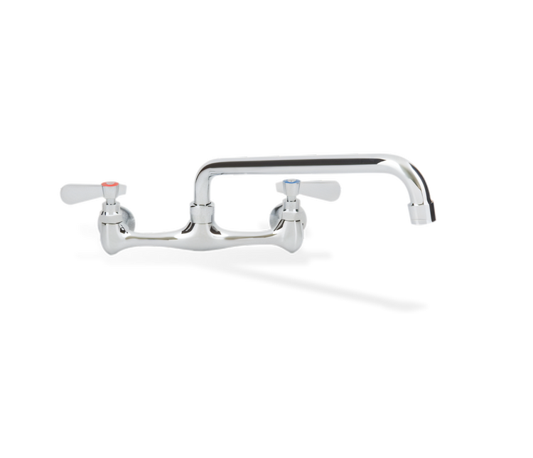Product image #1 for Heavy-Duty Wall-Mount Faucet with 8-Inch Centers and 8-Inch Swing/Swivel Spout