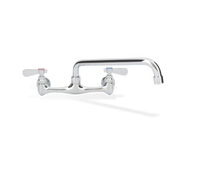 Heavy-Duty Wall-Mount Faucet with 8-Inch Centers and 8-Inch Swing/Swivel Spout