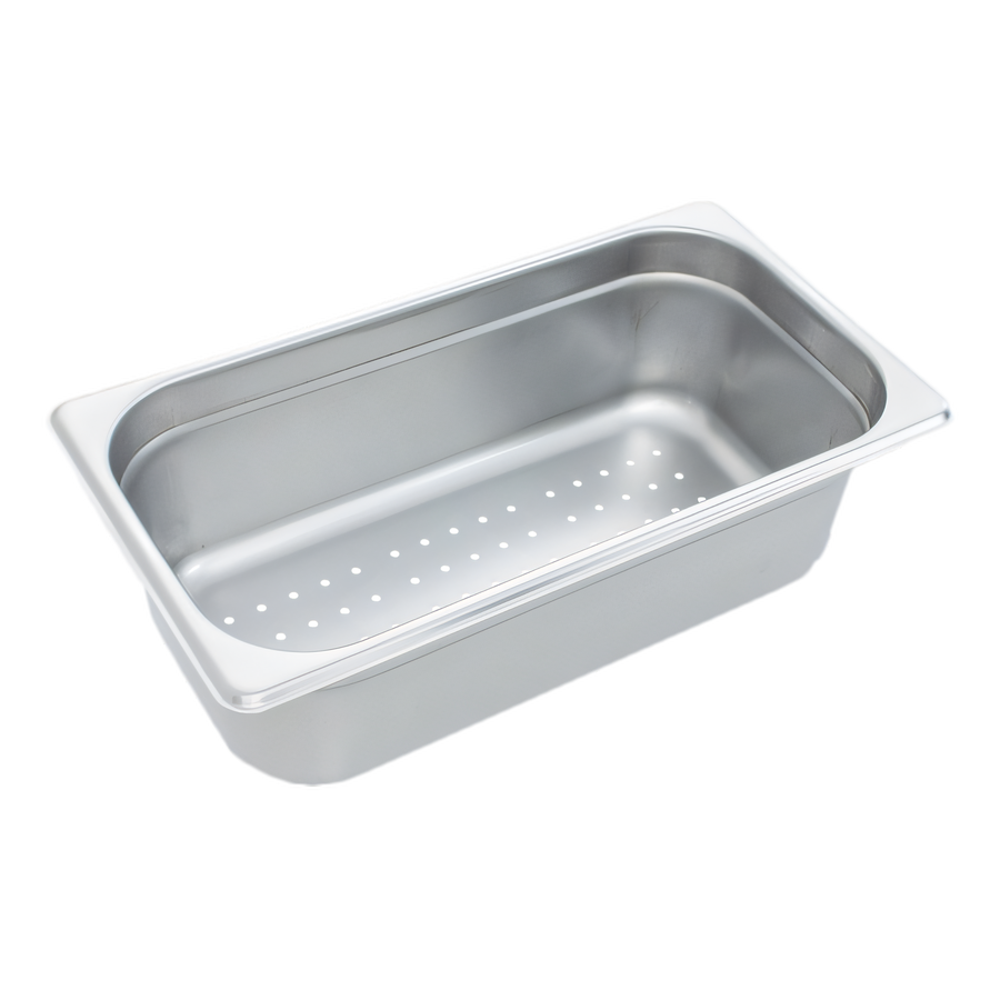 Product image #1 for Crestware Saf-T-Stak 1/3 Size 4-Inch Deep Perforated Steam Table/Holding Pan