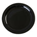 Thumbnail image #1 for Kingline 7.25-Inch Round Black Narrow Rim Melamine Sandwich Plate