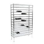 Thumbnail image #1 for Metro Super Erecta WC238C Cradle Wine Shelving Rack, 153-Bottle Capacity, 17 Shelves, Chrome-Plated, 36 x 14 x 86-3/4 Inches