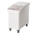 Thumbnail image #1 for Winco 27-Gallon Mobile Dry Ingredient Bin with Clear Sliding Lid and Scoop