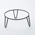 Thumbnail image #1 for American Metalcraft Loft Collection Rubberized Round Pizza Stand, 9.35-Inch, Black Rubber-Coated Steel