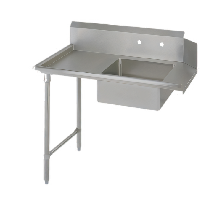 Product image #1 for John Boos Soiled Straight Dish Table with 20 x 20 x 8 Inch Pre-Rinse Sink, Left-to-Right Operation, 36 x 30 x 44 Inch