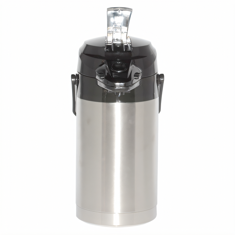 Product image #1 for Grindmaster Beverage Stainless Steel 2.2 Liter Lever Airpot with Black Top