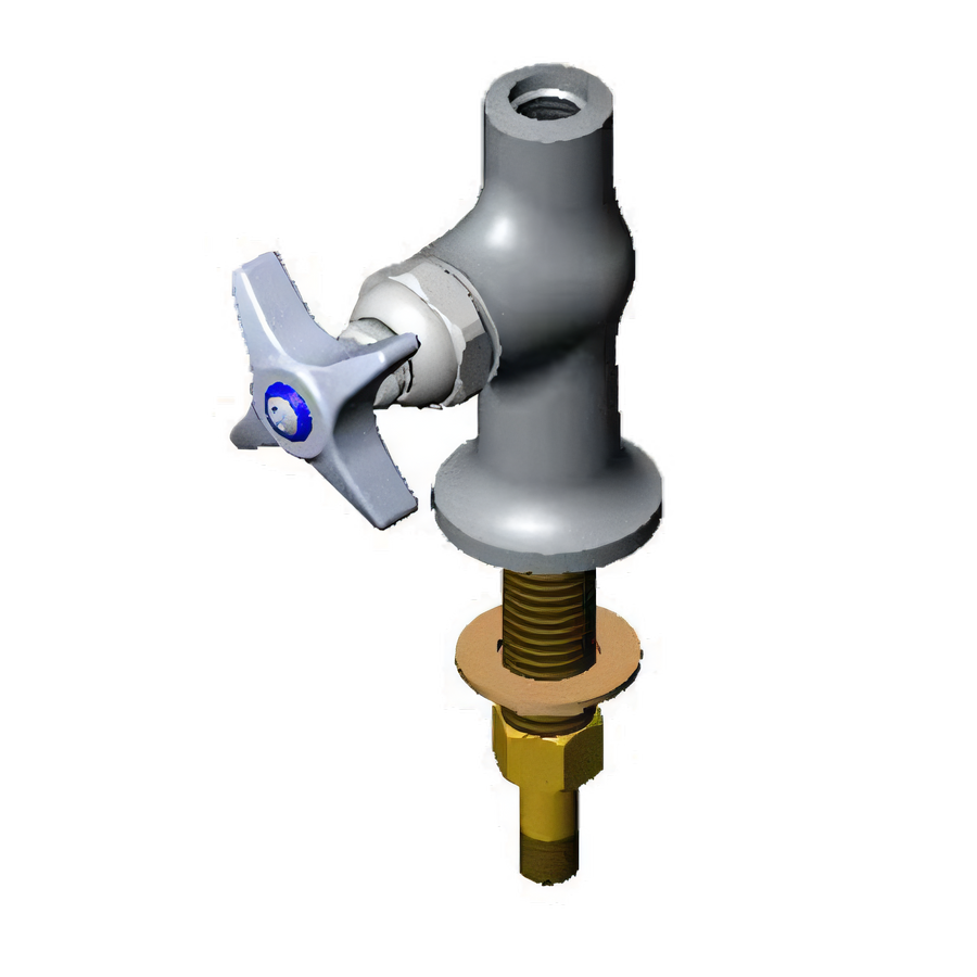 Product image #1 for T&S Brass B-0305-LN-175F Single Temperature Deck-Mount Pantry Base Faucet, Single Hole, Less Nozzle
