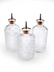 Thumbnail image #1 for Barfly Retro Glass Bitters Bottle Set with Stainless Steel Dasher Tops, 3-Piece
