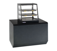 Elements 47-Inch Countertop Self-Serve Heated Food Merchandiser with Stainless Steel Shelves