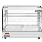 Thumbnail image #1 for Migali Industries Competitor Series® C-HCT34 Countertop Heated Food Display Case, Full Service, Sliding Glass Doors, 33.7-Inch, 2 Shelves