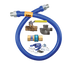 Thumbnail image #1 for Dormont Blue Hose 3/4 Inch Inside Diameter x 72 Inch Deluxe Moveable Gas Connector Kit