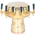 Thumbnail image #1 for Micro Matic Mushroom Countertop Air-Cooled 6-Faucet Polished Brass Draft Beer Tower