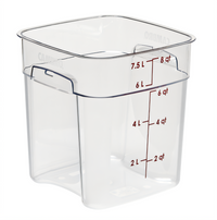 Cambro 8SFSPROCW135 CamSquare® Commercial Food Storage Containers Case of 6