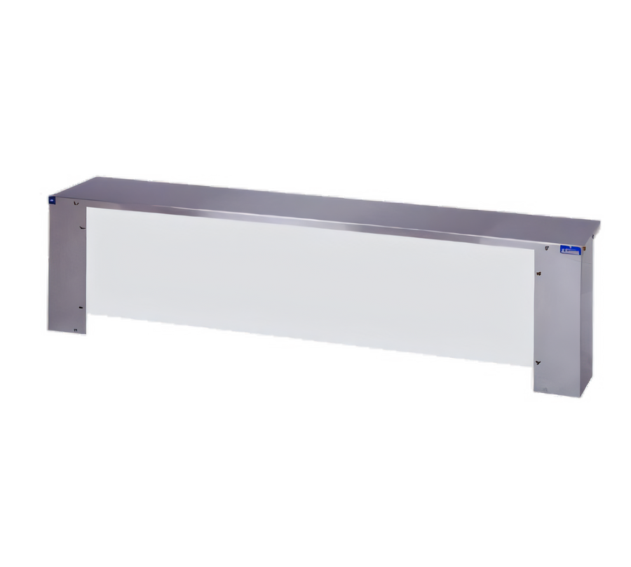 Product image #1 for Duke 656-460-4S Stainless Steel Steamtable Serving Shelf with Acrylic Protector Panels, 58-3/8-Inch for 4 Pan Units