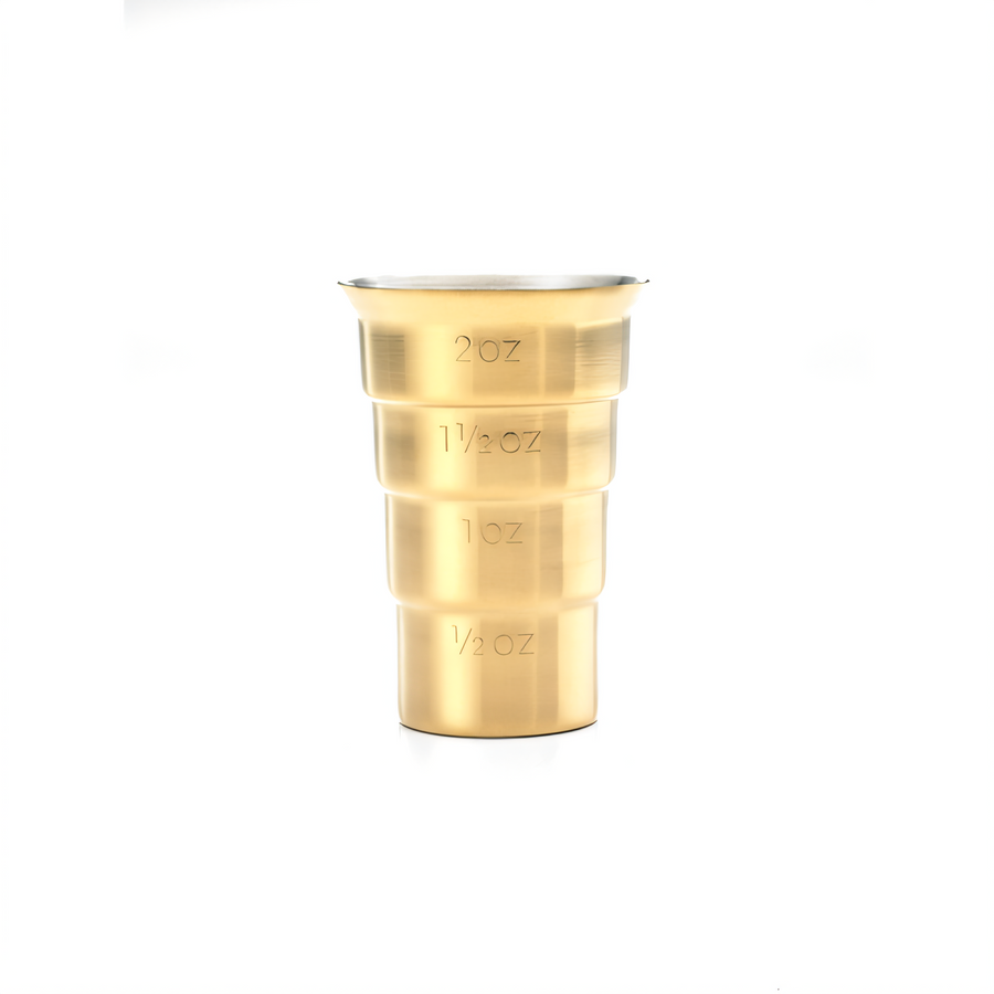 Product image #1 for Barfly Gold-Plated Stainless Steel Stepped Jigger, 2 oz.